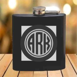 Flask - 6 oz. - Powder Coated Paint or Leather (#687)