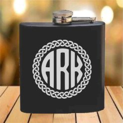 Flask - 6 oz. - Powder Coated Paint or Leather (#691)