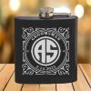 Flask - 6 oz. - Powder Coated Paint or Leather (#698)