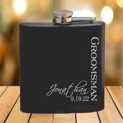 Flask - 6 oz. - Powder Coated Paint or Leather (#699)