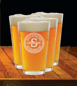 Beer Pint Glasses, Design 100