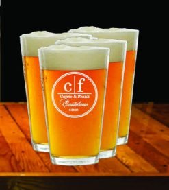 Beer Pint Glasses, Design 102
