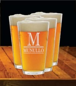 Beer Pint Glasses, Design 103
