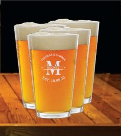 Beer Pint Glasses, Design 105