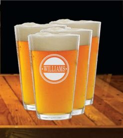 Beer Pint Glasses, Design 106