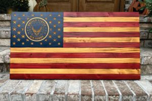 Rustic American Flag - Air Force Seal (2 sizes)