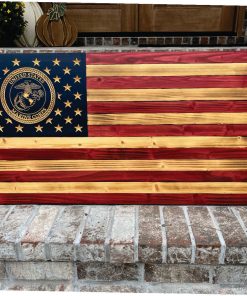 Rustic American Flag - Marines Seal (2 sizes)