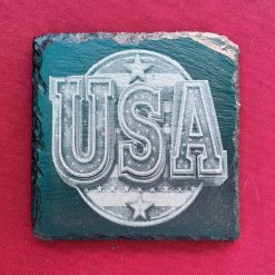 Slate Coasters - Patriotic USA Seal
