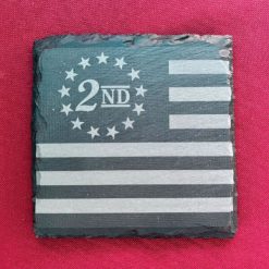 Slate Coasters - 2nd Amendment Flag