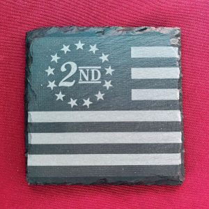 Slate Coasters - 2nd Amendment Flag