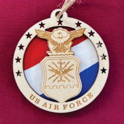 Layered Air Force Ornament – 2 Layers of Intricate Detail