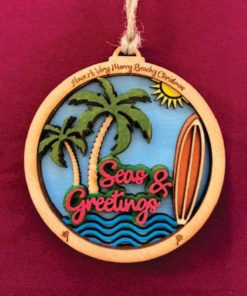 Seas & Greetings Beach 3 Layers Ornament