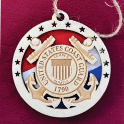 Layered Coast Guard Ornament – 2 Layers of Intricate Detail
