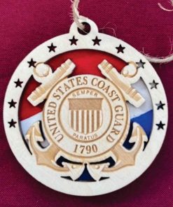 Layered Coast Guard Ornament – 2 Layers of Intricate Detail