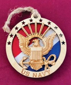 Layered Navy Ornament – 2 Layers of Intricate Detail