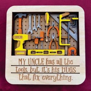 Layered Wall Decor - CUSTOM Work Shop - Hugs Fix Everything